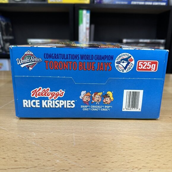 Rice Krispies Toronto Blue Jays 1992 World Series Commemorative Cereal Box - Picture 7 of 7
